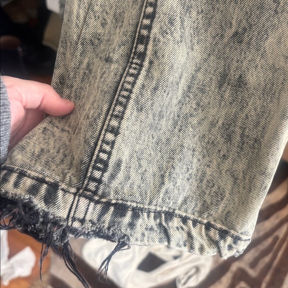 Ulla Johnson Black and Gray Acid Washed Pants - Picture 4 of 6